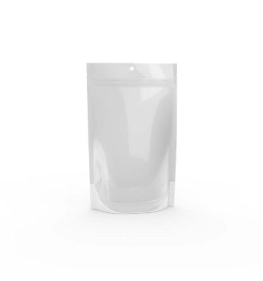 1.0 Oz. Bud Bag - Clear & Solid White 1 - Cannabis Packaging