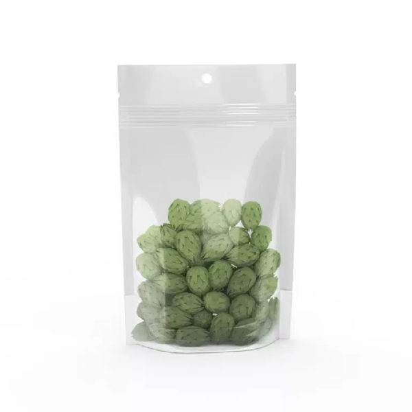 7.0 GRAM BUD BAG – CLEAR & SOLID WHITE - Cannabis Packaging
